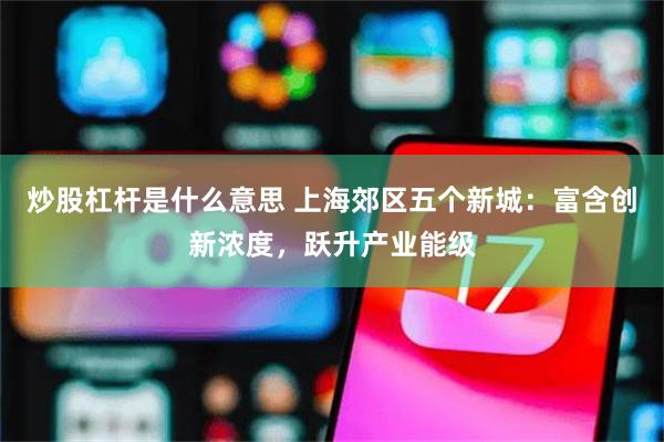 炒股杠杆是什么意思 上海郊区五个新城：富含创新浓度，跃升产业能级